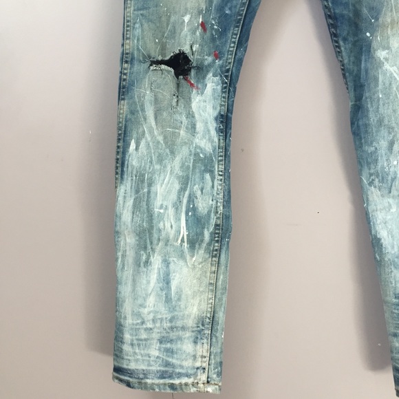Fear of God Style CK Painted + Ripped Jeans Denim - Picture 7 of 16